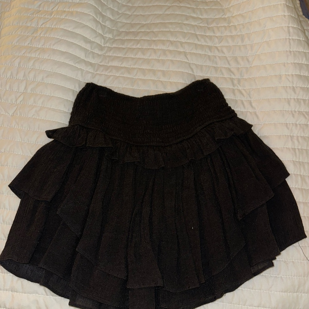 French Violet Boutique Ruffle Skirt